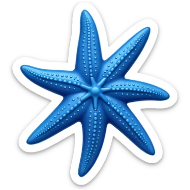 starfish toy mold sticker