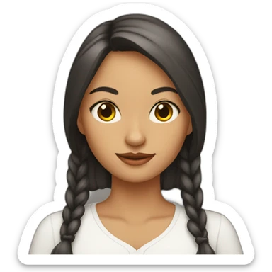 mujer orejas de gato sticker