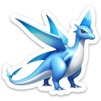 Shiny Latias-Salamence-Latios-Fakémon-hybrid-creature (full body)  sticker