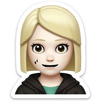 Roblox Chara with a creepy face sticker