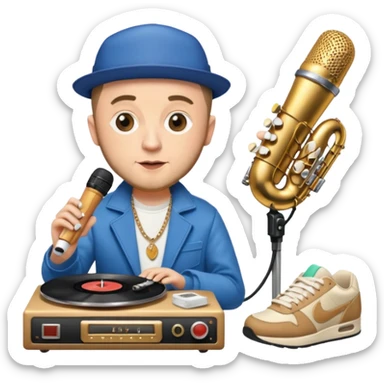 Haz emojis con referencias y inspiraciones en Mac Miller, pero no de su rostro o cosas físicas sino de objetos o más cosas  sticker