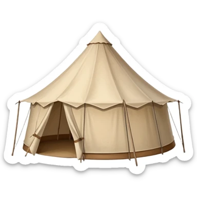 large nomadic family tent, biblical era sticker