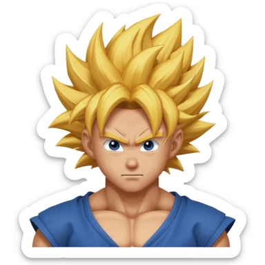 Supersayn goku sticker