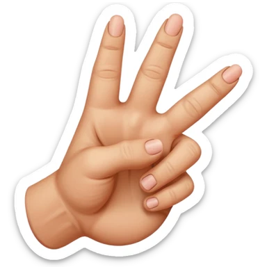 Let it be the hand showing the vulgar finger but down sticker