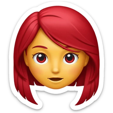 Me gustaría un moño bordó casi rojo para pelo sticker