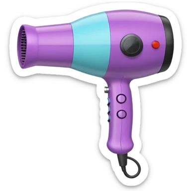 Cute Hair dryer, different designs and pattern sticker