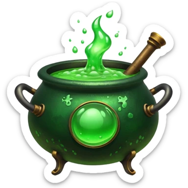 potion cauldron sticker