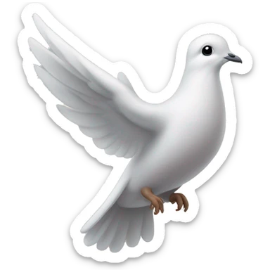 Dove of light sticker