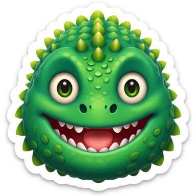 Create a monster emoji sticker