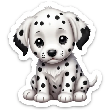 dalmatian puppy sticker