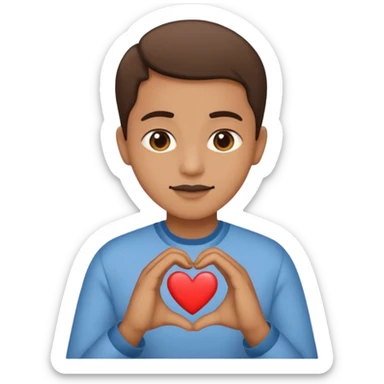 FLOORK DANDO UN CORAZÓN Y DICIENDO DURMETE O TE CONQUISTO sticker