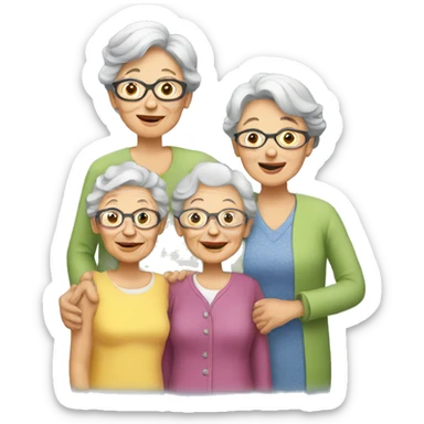 Granny with family sticker