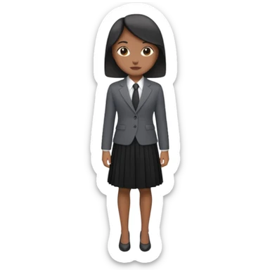 Just give me clothes only clothes like a suit and a skirt  sticker