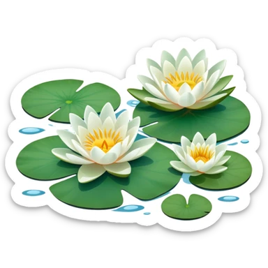 Water lilies  sticker