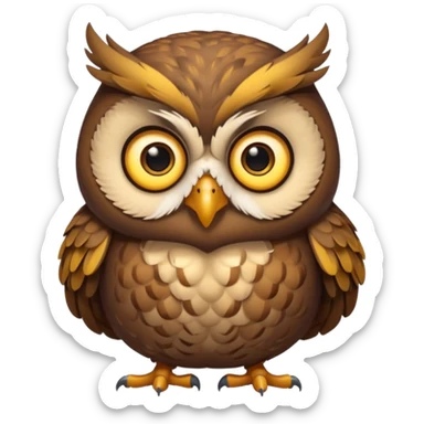 şişko baykuş sticker