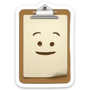 paper clipboard sticker