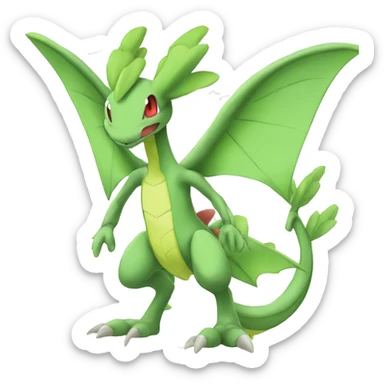  Cool Edgy Scyther-Grovyle-Flygon-Fakemon full body sticker