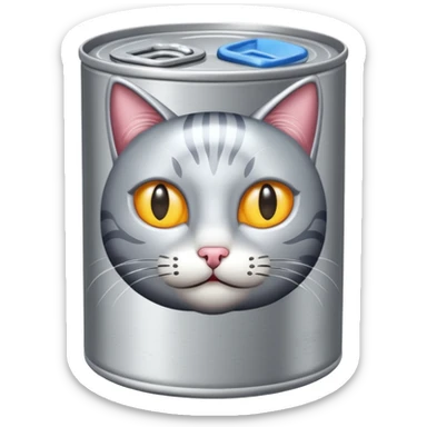 create a can of catfood emoji sticker