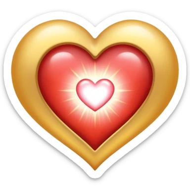 Heavenly heart sticker