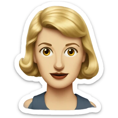 sylvia plath sticker