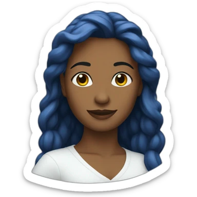 Blue Jaurès feminist sticker