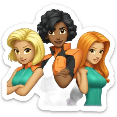 a team of totally spies developpers sticker