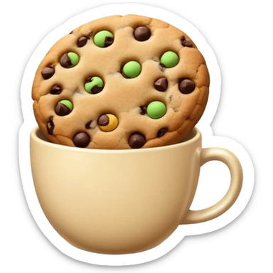 Cookies cup without face sticker