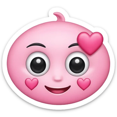 I need the eye roll emoji but add some hearts to make it lovely. Almost like a playful eye roll. Make sure it is rolling its eyes like this emoji 🙄 sticker
