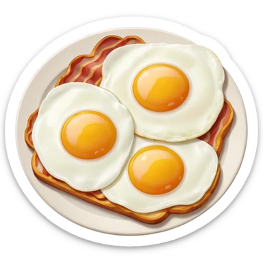 bacon & eggs sticker