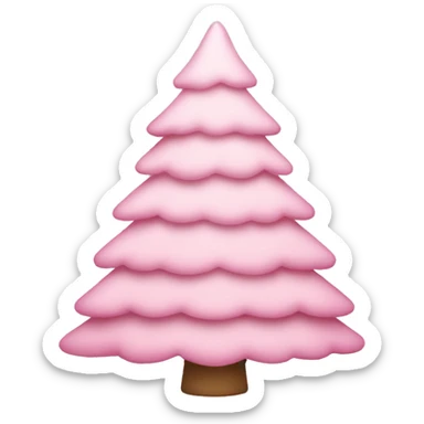 Light Pink Christmas tree  sticker