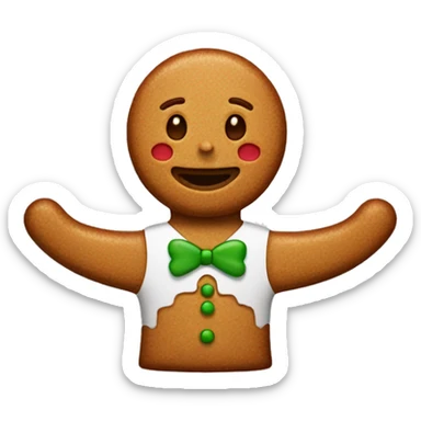 Gingerbreadman sticker
