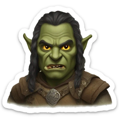 Orc lord of the rings  sticker