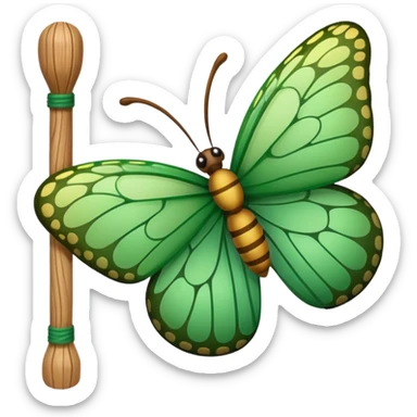 butterfly net sticker