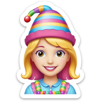 candy hatted girl from candyland sticker