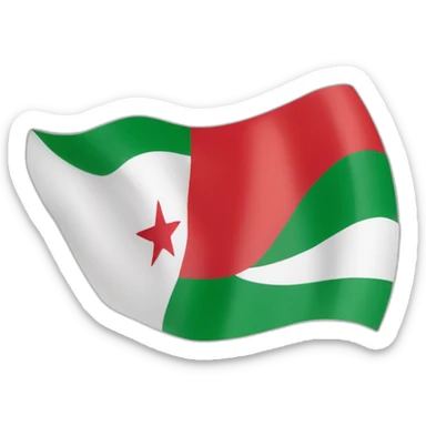 algérien avec le drapeau de l’algérie  sticker