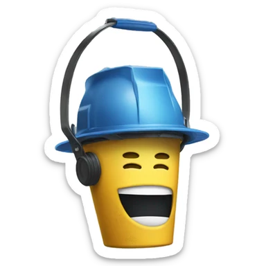digital bucket head sticker