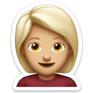 a burgundy red heart sticker