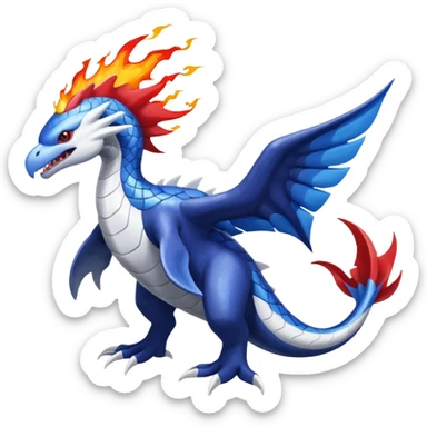 Lugia-Kyogre-Salandit-Reshiram-Latios-fusion-creature (full body) sticker