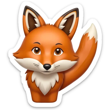 make an emoji where its a hand making a fox shape sticker