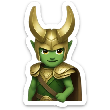 Loki norse mythology sticker
