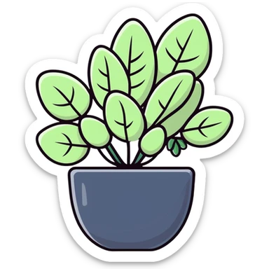 Sedum Pachyphyllum jelly bean plant succulent with thick tubular leaves sticker