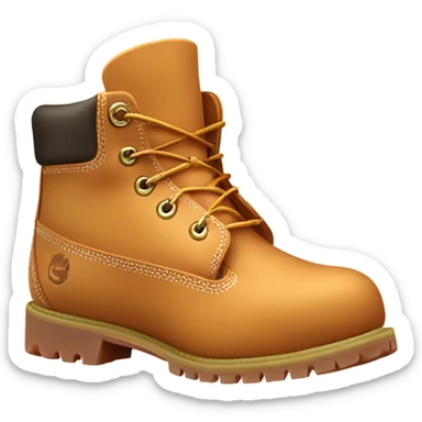 Caramel frape inside of a timberland boot sticker