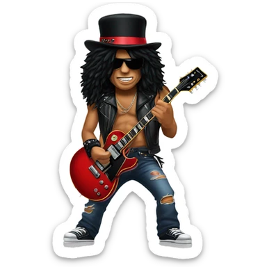 Slash from Guns'N'Roses sticker