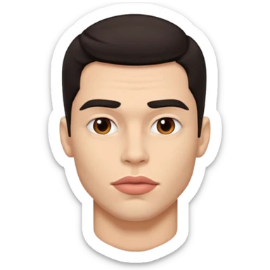 Male with big lips  sticker