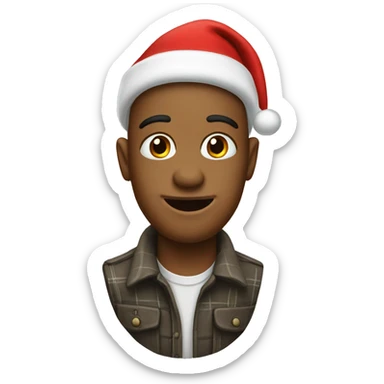 christmas red boq sticker