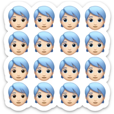 An emoji that represents the K-pop group Seventeen and also symbolizes my personal icon ❄️, along with a Seventeen-related 💙and 🪩🎤💎 I want it to be more attractive  sticker