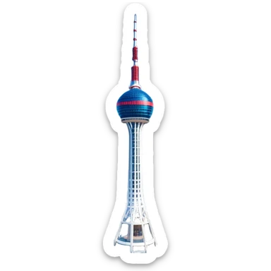 ​Cinematic Realistic N Seoul Tower, depicted in brilliant daylight as a slender, single-column tower rising from a modern cityscape, crowned by a sleek cylindrical observation deck offering panoramic views over Seoul, with crisp glass and steel surfaces reflecting clear blue skies and subtle architectural details that capture its futuristic elegance, sticker