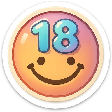 iOS 18 emoji in a soft, pastel, Pinterest-inspired style, modern and aesthetic, no text sticker