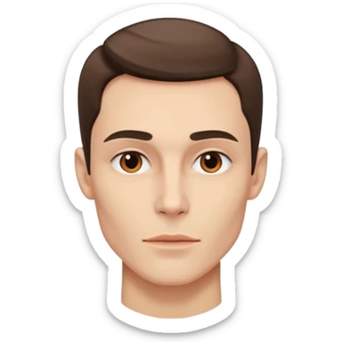 A person who has the sharpest jawline sticker