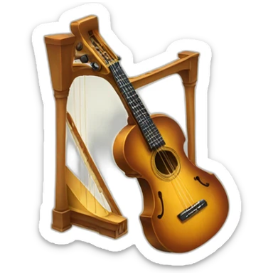 triangle music instrument sticker